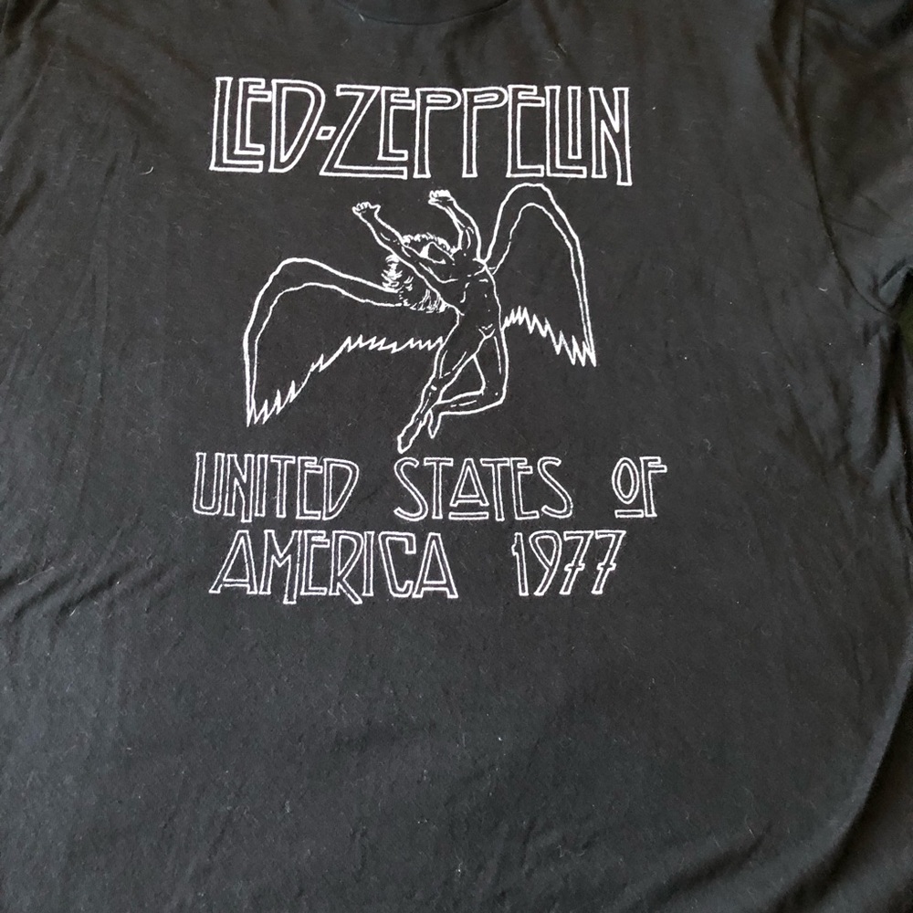 Target Black Led Zeppelin United States of America 1977 Graphic Tee